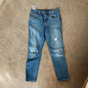 Levi Free People 501 High Rise Skinny Jean
